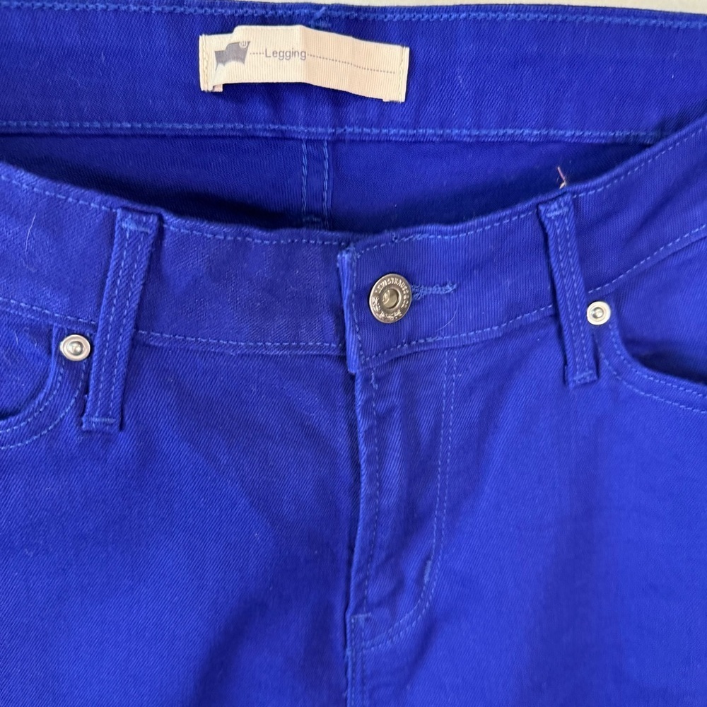 Levi’s So Slimming Royal Blue Skinny Jeans NWOT Size 32 - Picture 7 of 11